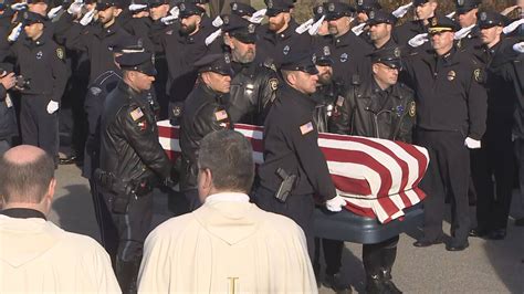 Thousands gather in Waltham for funeral for fallen officer Paul Tracey 
